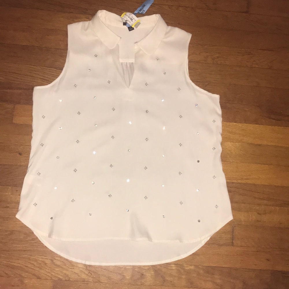 Off White sparkle top